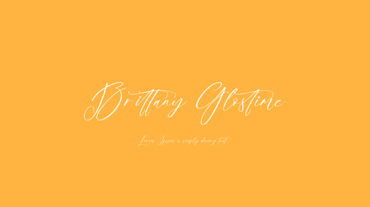 Brittany Glostime Font