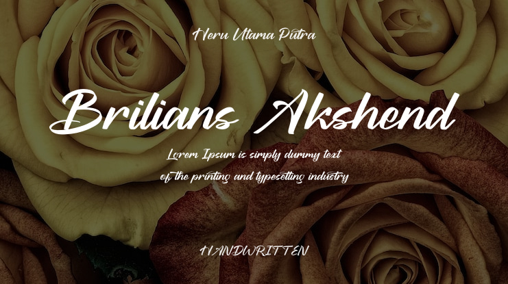 Brilians Akshend Font