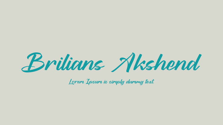 Brilians Akshend Font