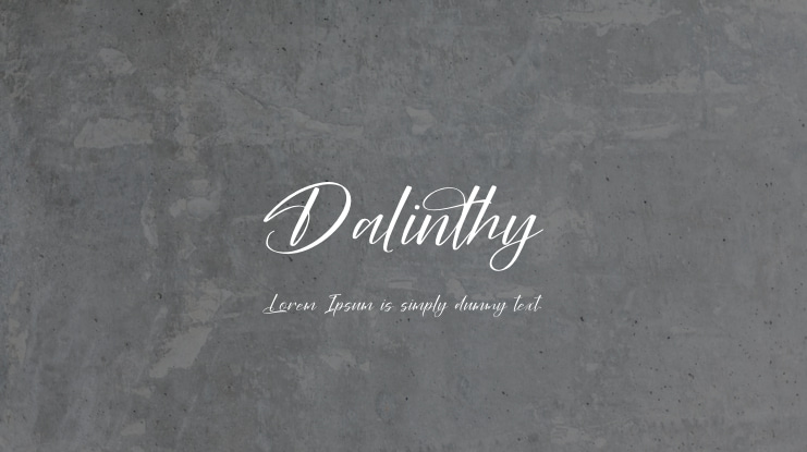 Dalinthy Font