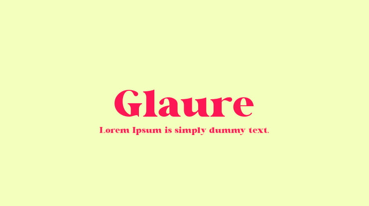 Glaure Font