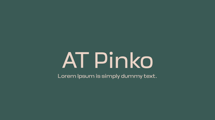 AT Pinko Font Family