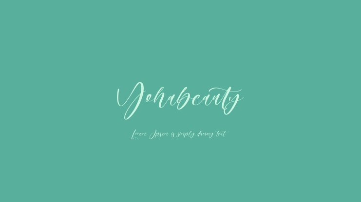 Yohabeauty Font