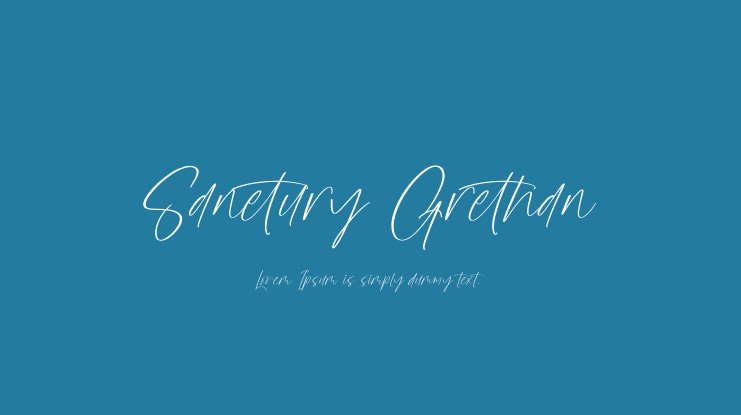 Sanetury Grethan Font
