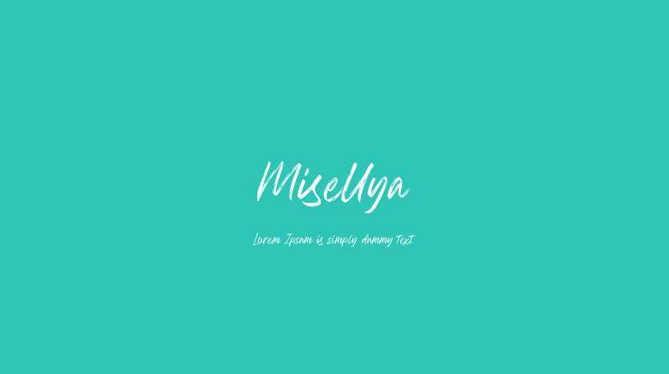 Misellya Font
