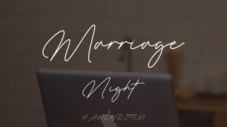 Marriage Night Font