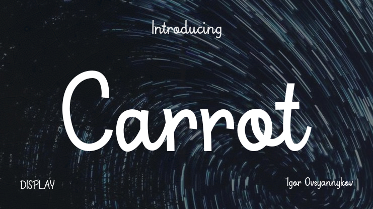 Carrot Font Family