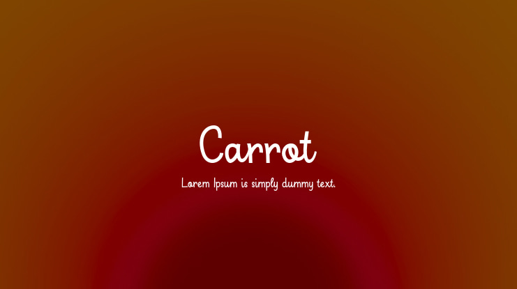 Carrot Font Family