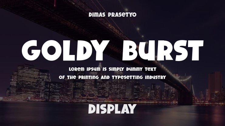 Goldy Burst Font