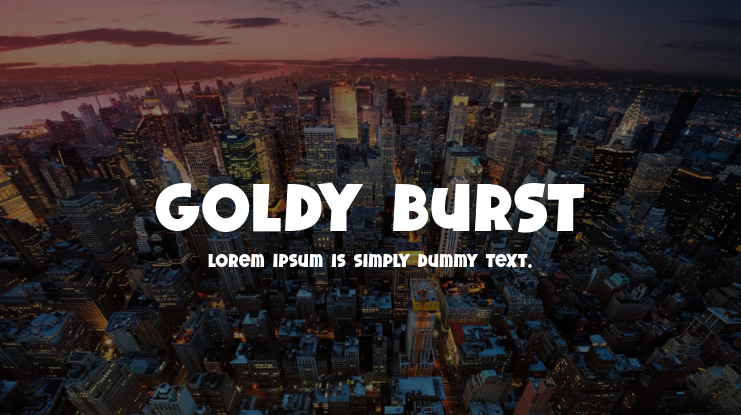 Goldy Burst Font