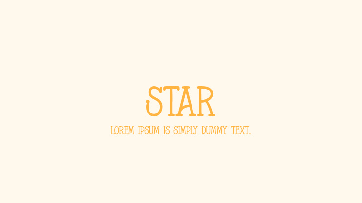 Star Font