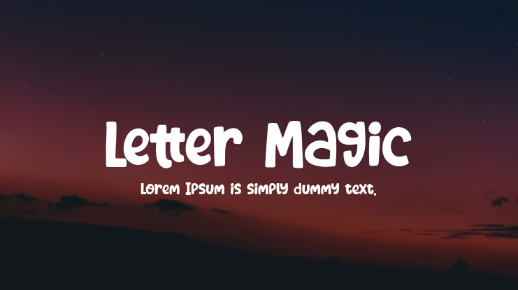 Letter Magic Font