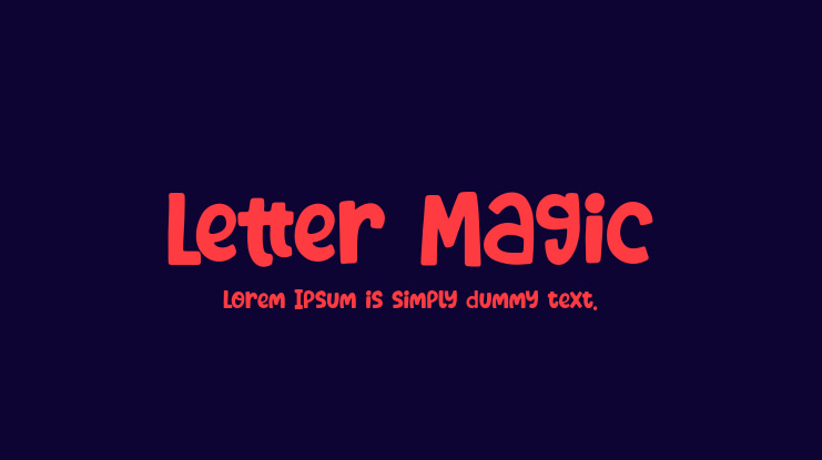 Letter Magic Font