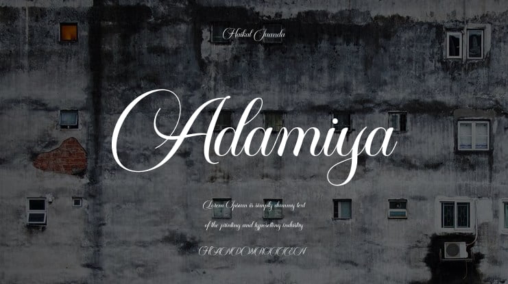Adamiya Font