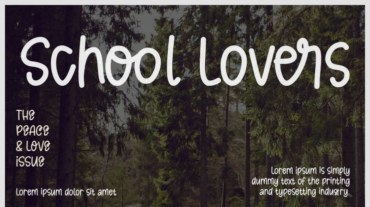 School Lovers Font