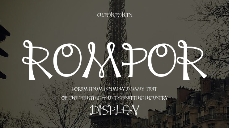 ROMPOR Font