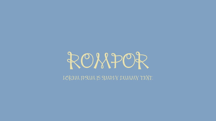 ROMPOR Font