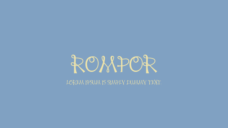 ROMPOR Font