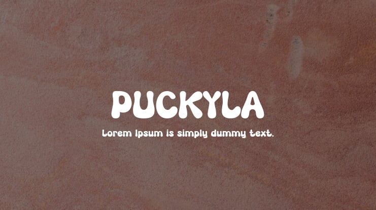 PUCKYLA Font
