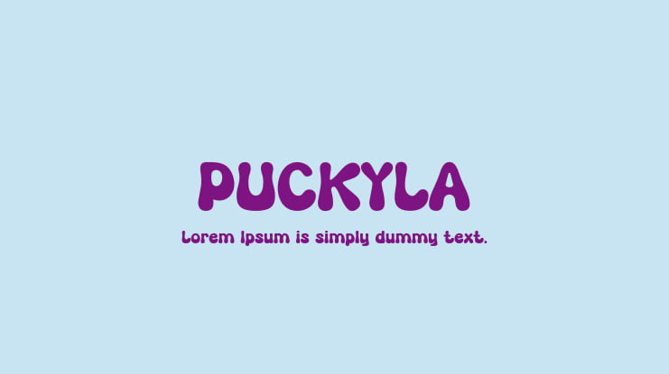 PUCKYLA Font