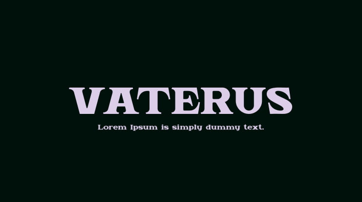 VATERUS Font