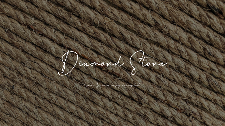Diamond Stone Font