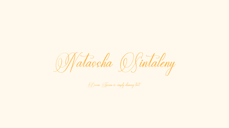 Natassha Sintaleny Font