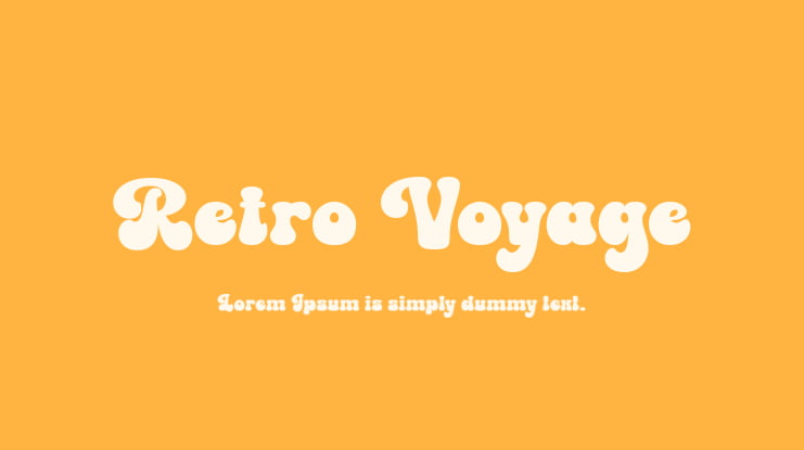 Retro Voyage Font