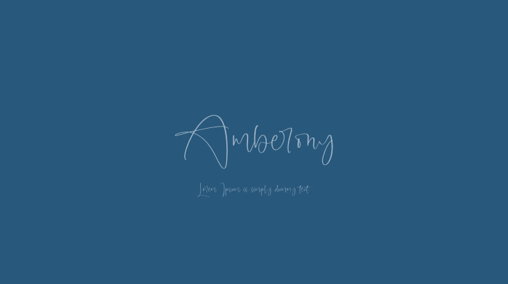 Amberony Font