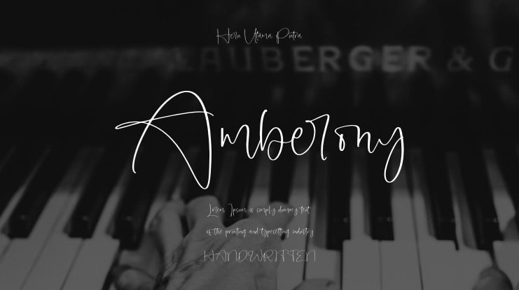 Amberony Font