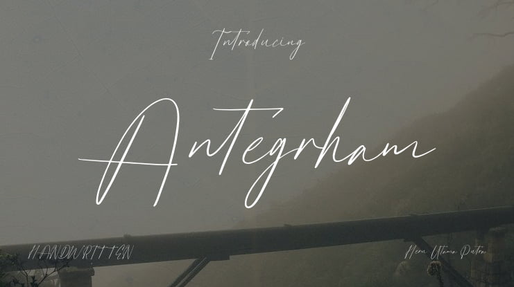 Antegrham Font