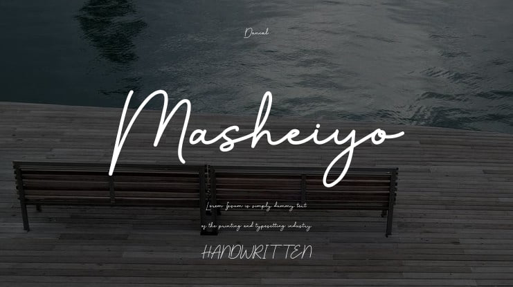 Masheiyo Font