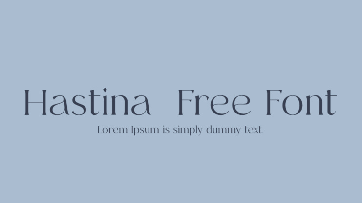 Hastina  Free Font