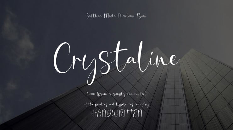 Crystaline Font