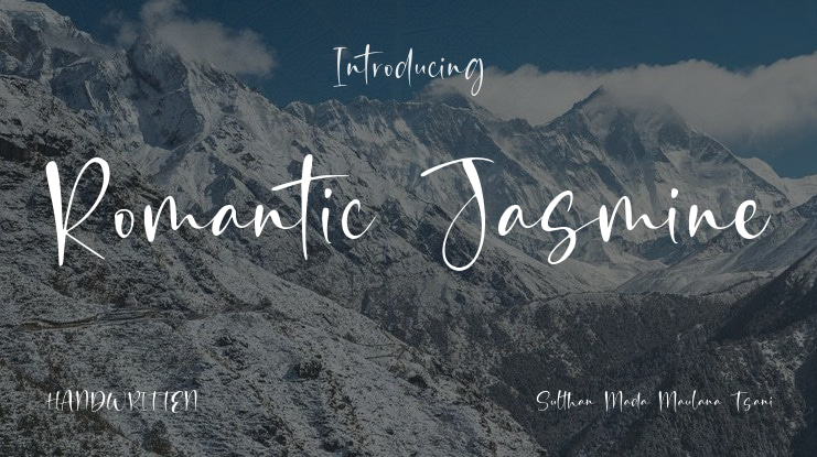 Romantic Jasmine Font