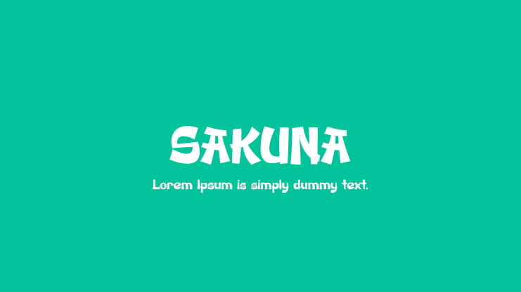 SAKUNA Font