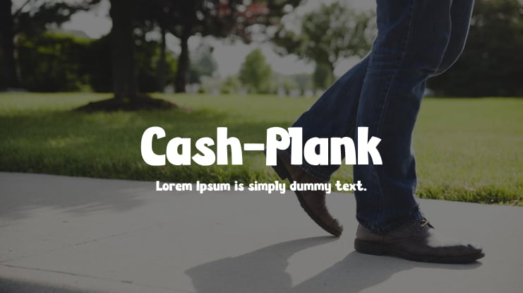Cash-Plank Font