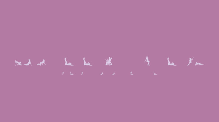 Silhouettes from Poser LT Font