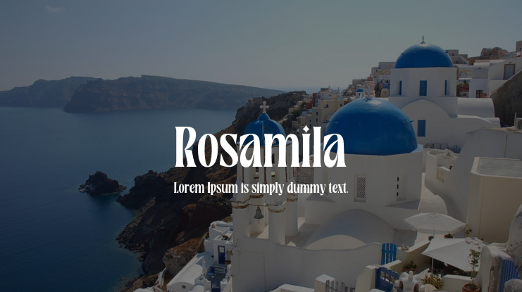 Rosamila Font Family