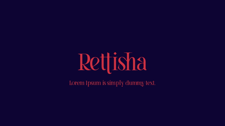 Rettisha Font Family