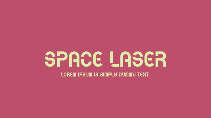 Space Laser Font