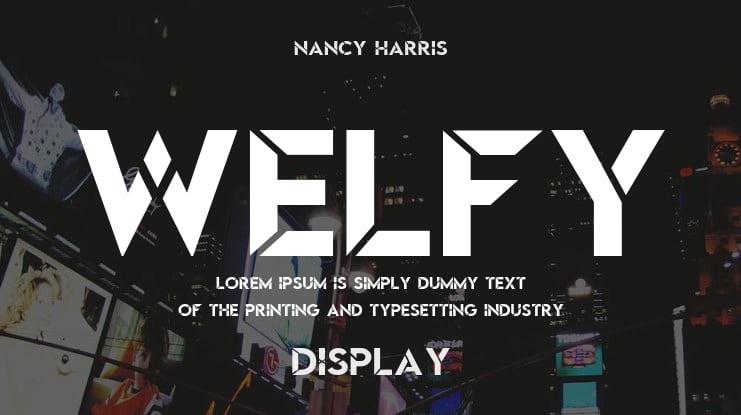 Welfy Font