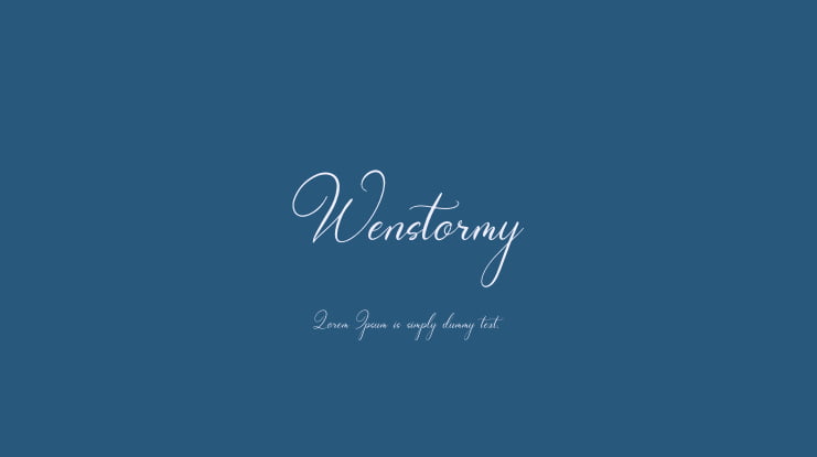 Wenstormy Font