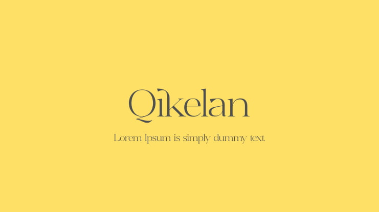 Qikelan Font