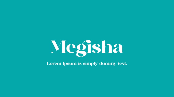 Megisha Font