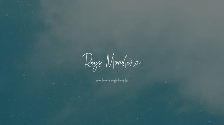 Reys Monstera Font