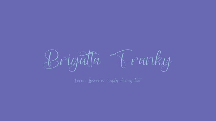 Brigatta Franky Font