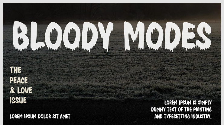 Bloody Modes Font