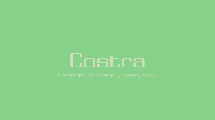 Costra Font