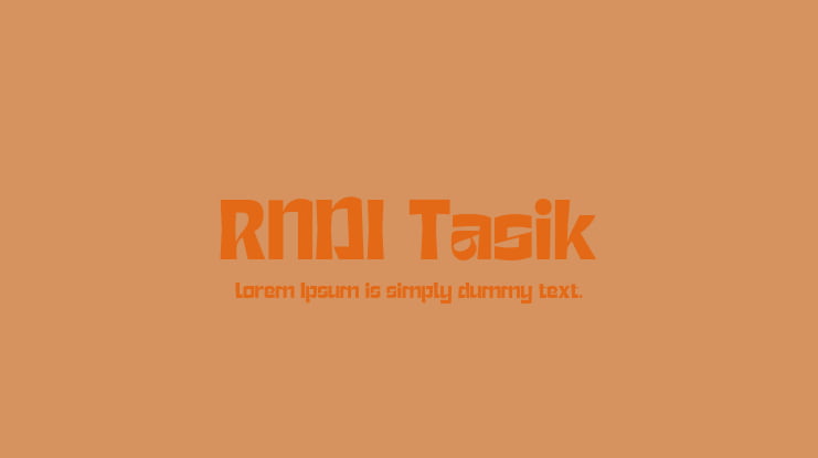 RNDI Tasik Font